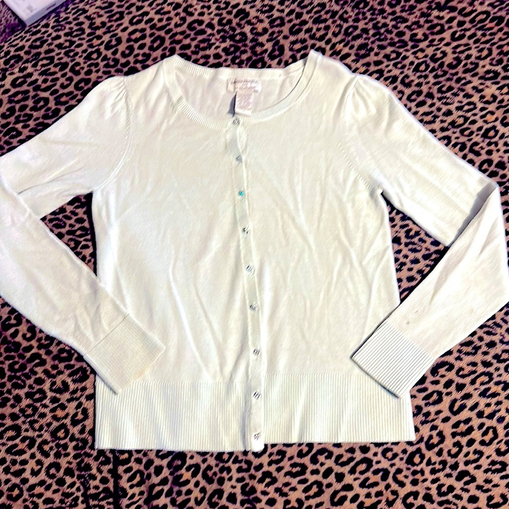 BANANA REPUBLIC FINE ITALIAN MERINO CARDIGAN/SWEATER